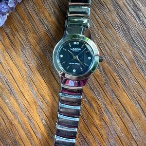 Laros Quartz waterproof women’s watch - gun metal